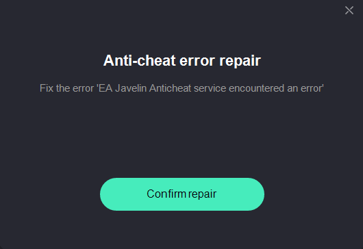 Исправление ошибки античита EA Исправление ошибки античита EA