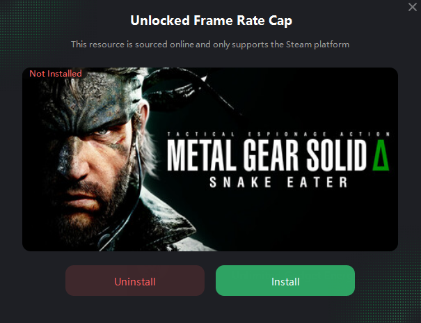 Unlocked fram rate cap