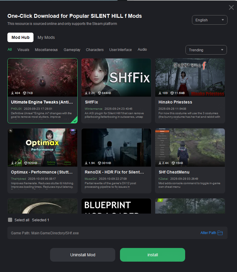 silent hill f mods