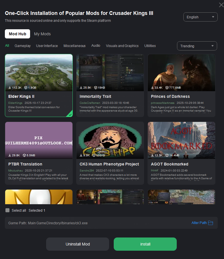 Crusader Kings 3 mods