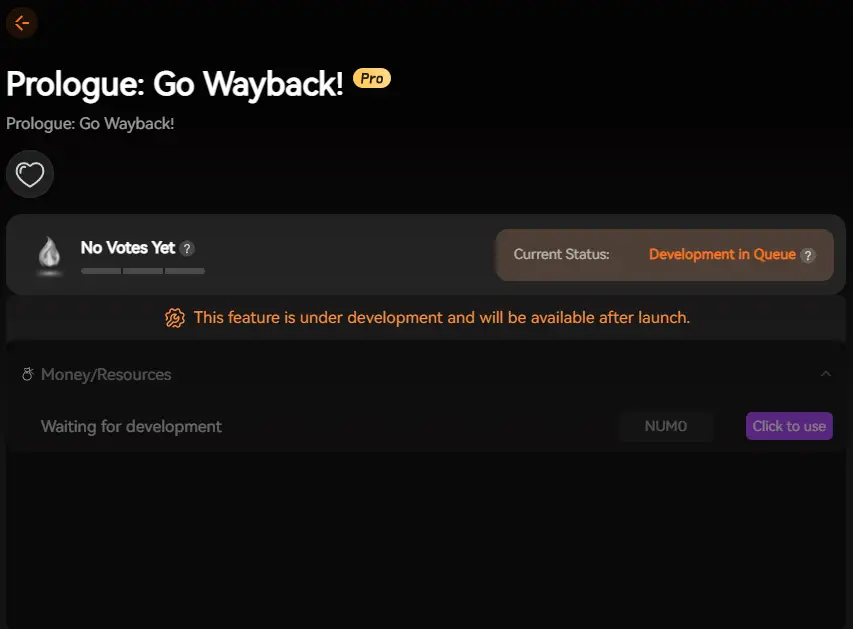 Prologue Go Wayback! mods Prologue: Go Wayback! mods