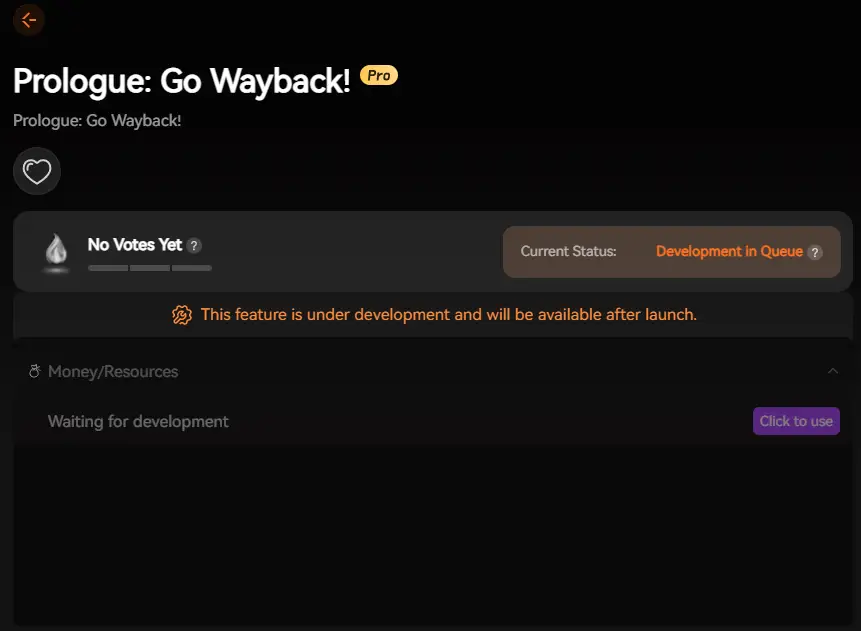 Prologue: Go Wayback! mods