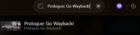 Prologue: Go Wayback!