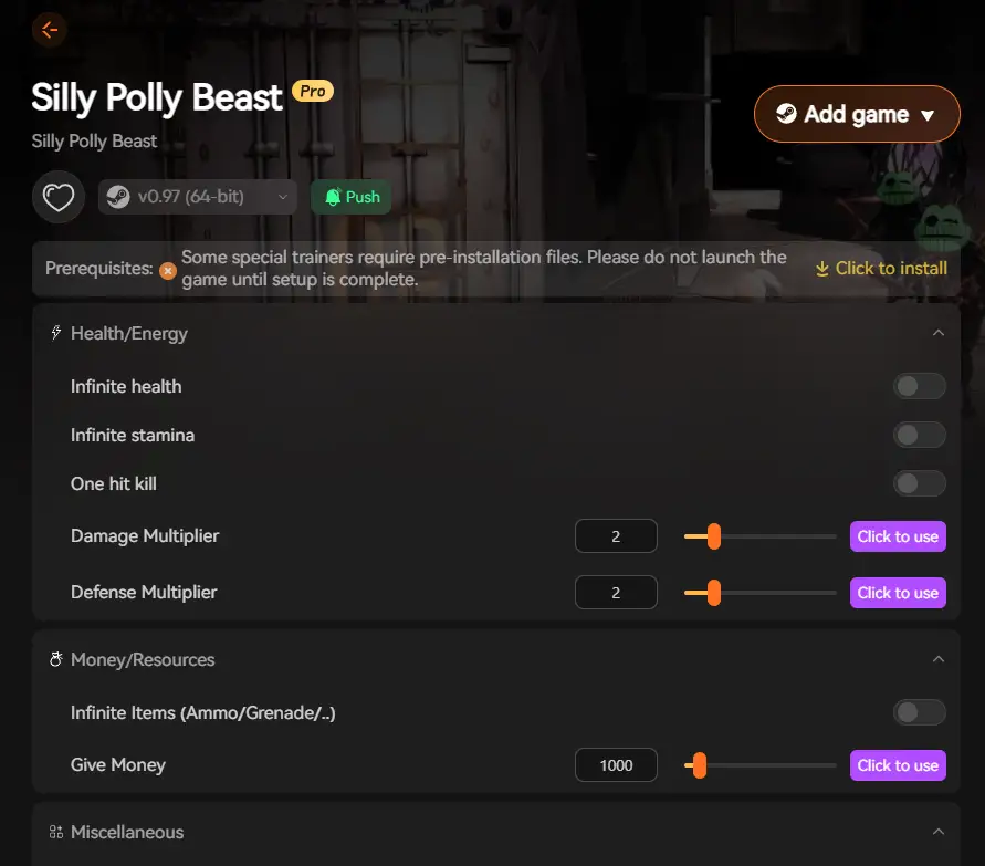 Silly Polly Beast mods