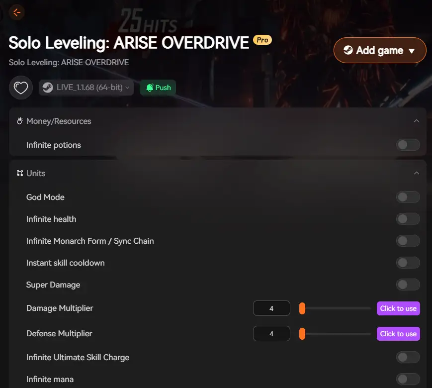Solo Leveling: ARISE OVERDRIVE mods Solo Leveling ARISE OVERDRIVE mods
