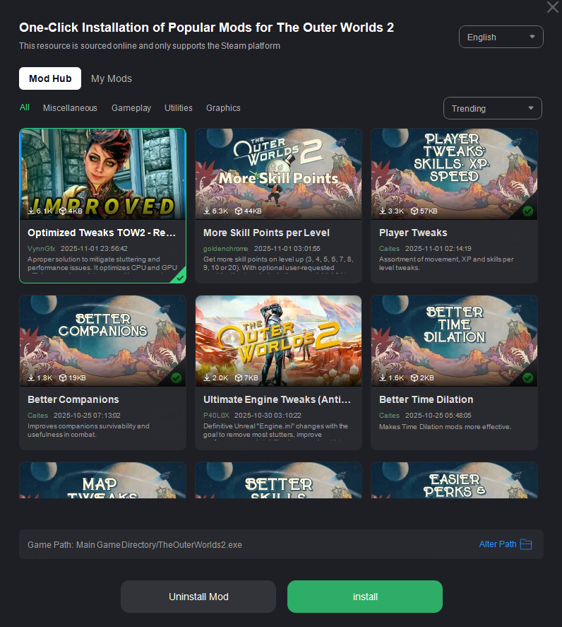 the outer world 2 mods