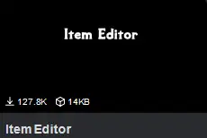 1 Item Editor