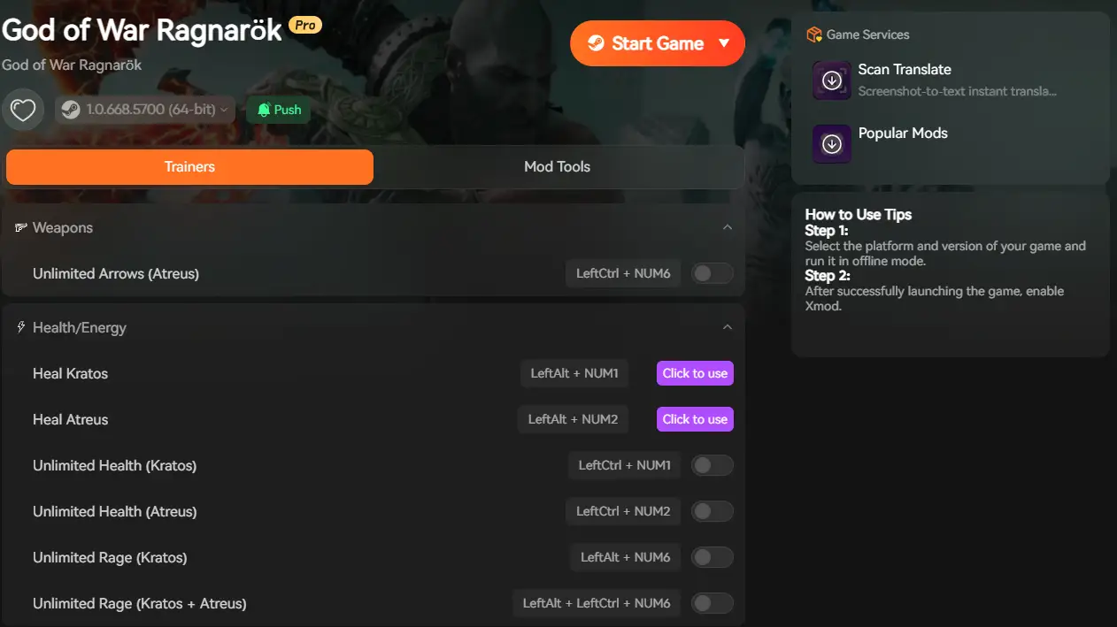 God of War Ragnarök mods
