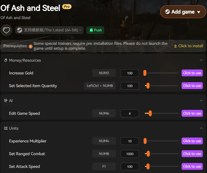 Из пепла и стали Of Ash and Steel mods