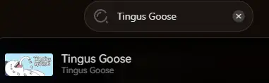 Tingus Goose Tingus Goose