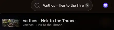 Varthos – Heir to the Throne
