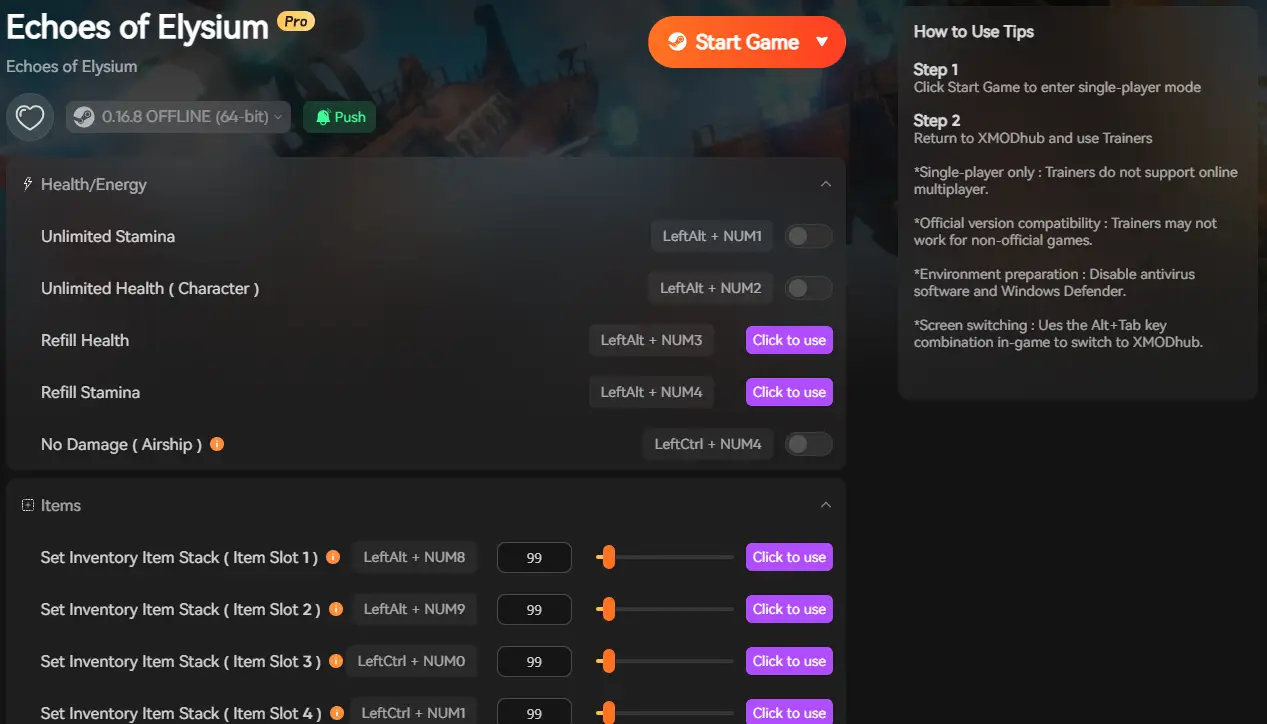 Echoes of Elysium mods