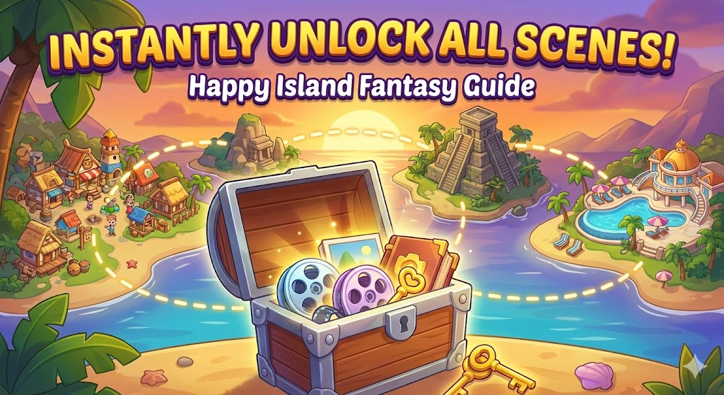How to Unlock All Scenes Instantly in Happy Island Fantasy