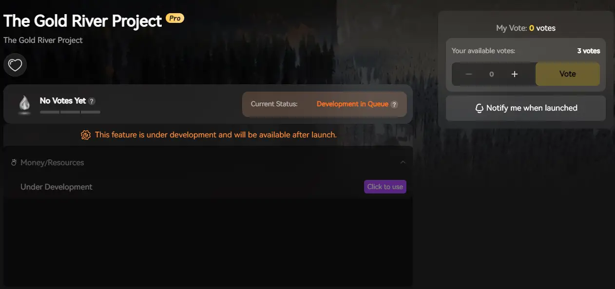 The Gold River Project mods