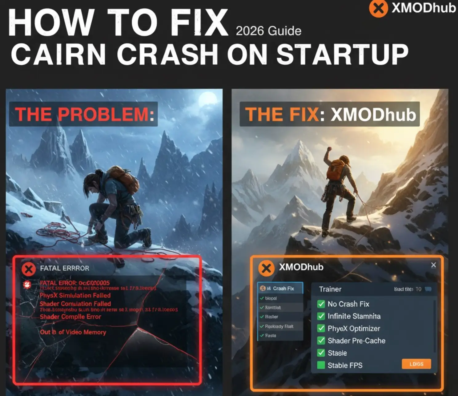 How to Fix Cairn Crashing on Startup, Black Screen & Stuttering