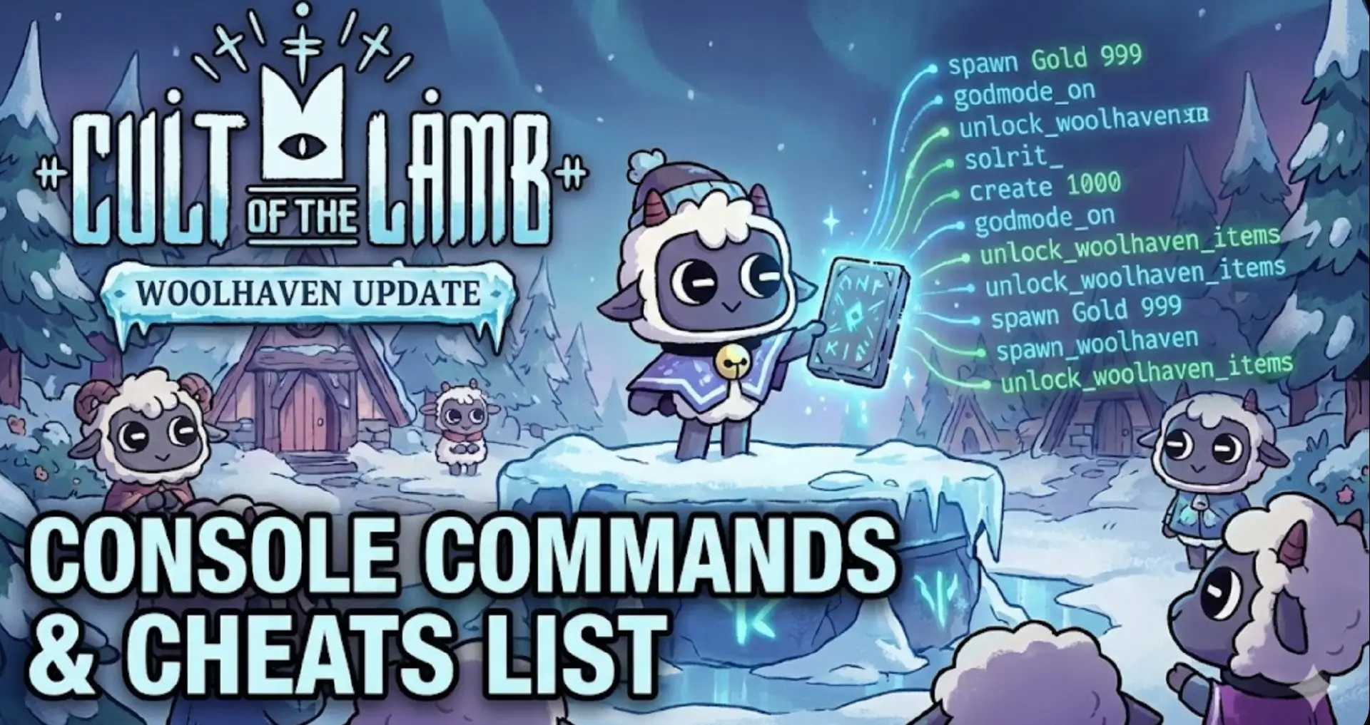 Cult of the Lamb Console Commands & Cheats (Woolhaven DLC 2026)