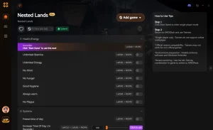 Nested Lands xmodhub trainers