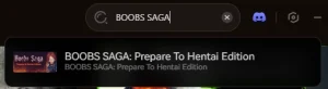 Search for BOOBS SAGA in the top bar.