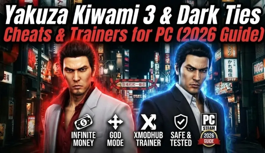 Yakuza Kiwami 3 & Dark Ties Cheats & Trainers for PC (2026 Guide)