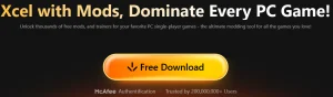 Download XMODHUB PC Game Trainer for free - Secure McAfee authenticated download button for Escape from Duckov mods.