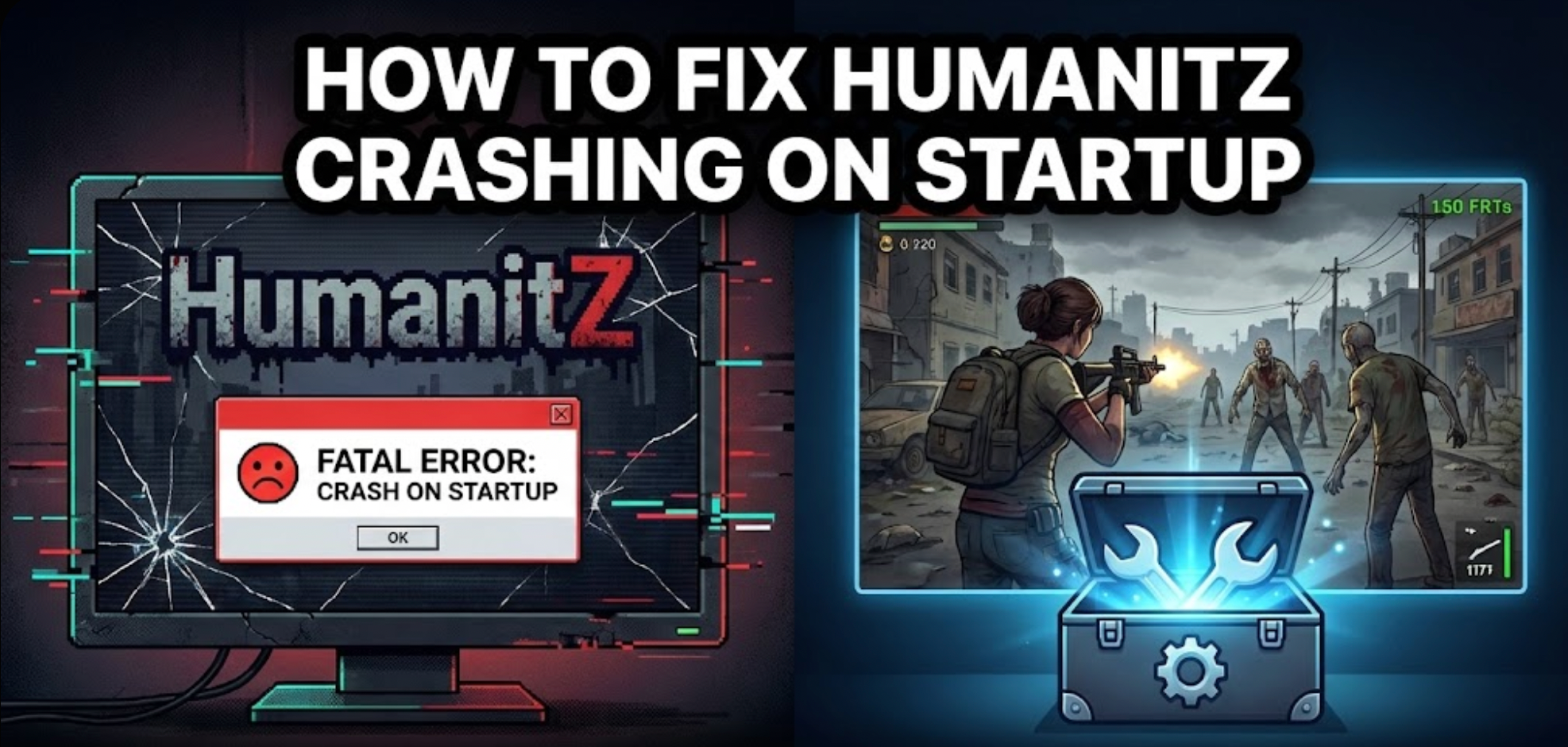 Как исправить вылеты HumanitZ при запуске, черный экран и заикания (Stuttering)