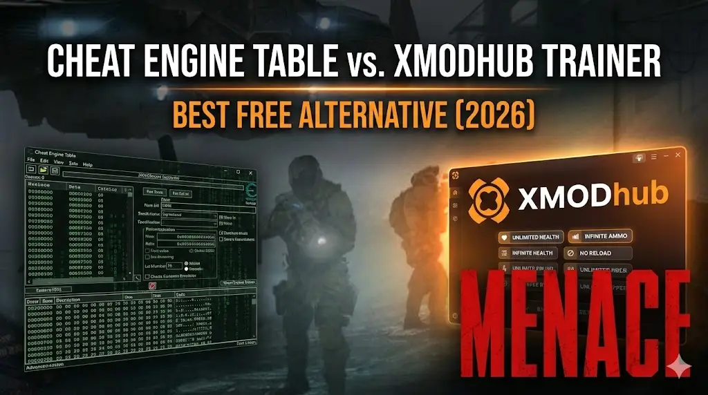 MENACE Cheat Engine Table vs. XMODhub Trainer: Best Free Alternative (2026)