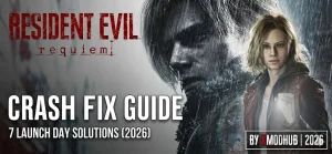 レオンとクレアが登場する『バイオハザード レクイエム』クラッシュ対策ガイド表紙：PC版の起動問題を解決する「発売日当日の7つの解決策」をXMODHUBが公開。