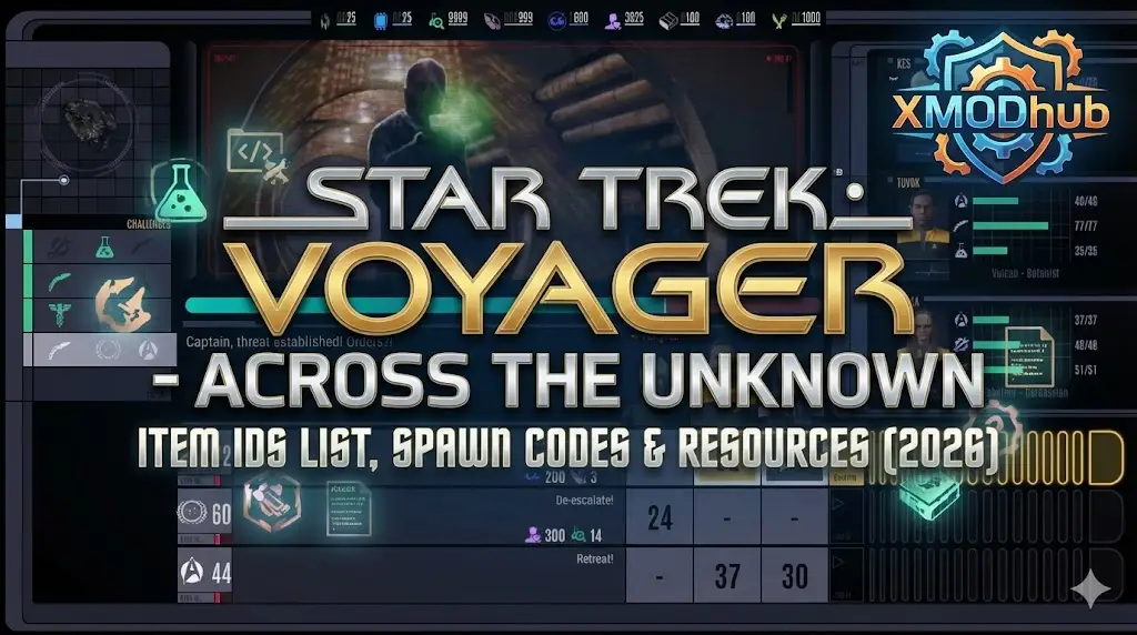 Star Trek: Voyager – Across the Unknown Item IDs List, Spawn Codes & Resources (2026)