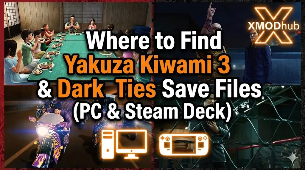 Where to Find Yakuza Kiwami 3 & Dark Ties Save Files (PC & Steam Deck)