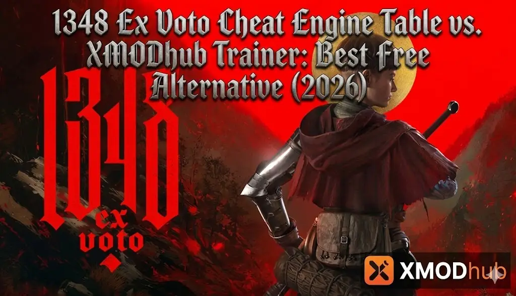 1348 Ex Voto Cheat Engine vs XMODhub Trainer guide header