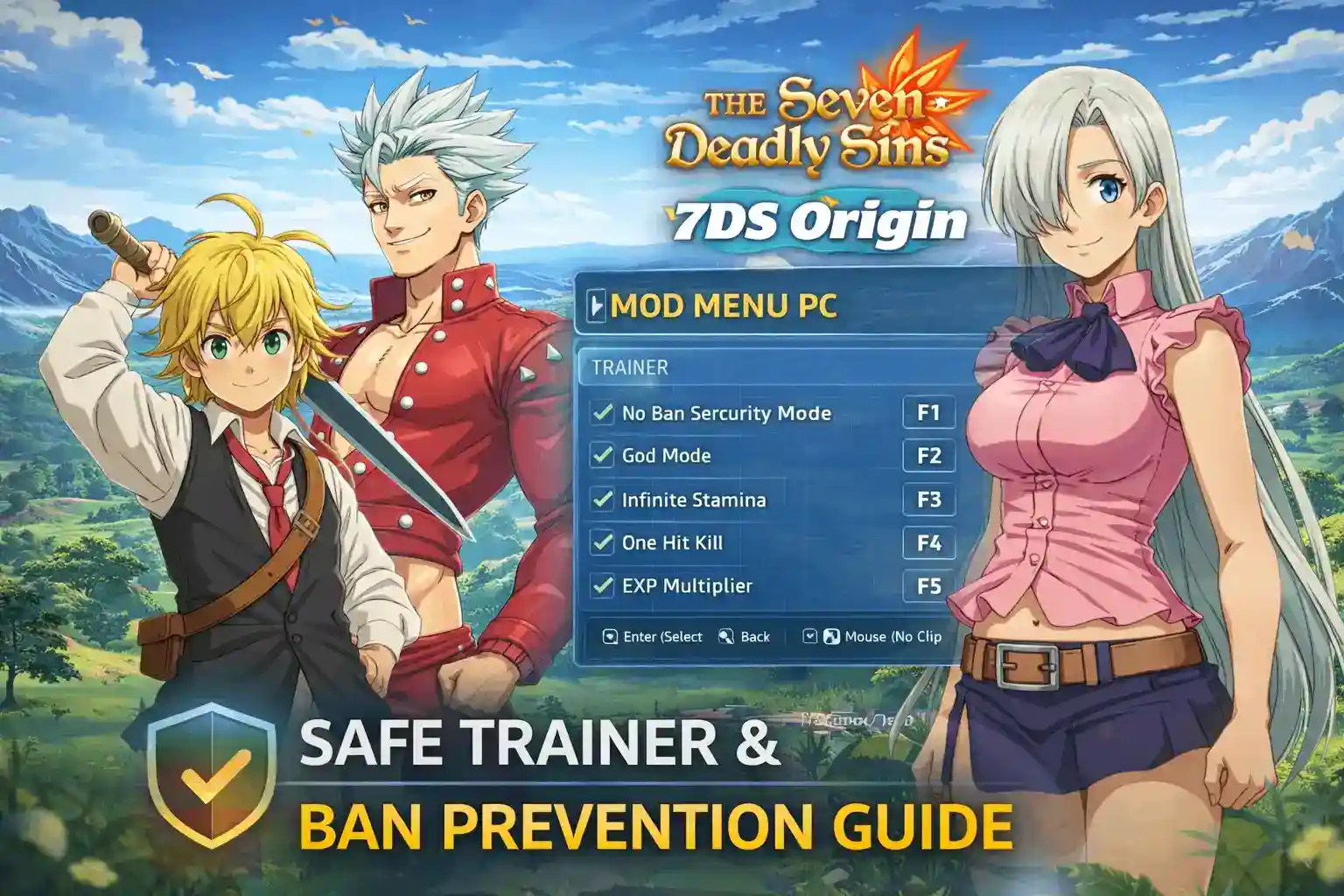 7DS Origin Mod Menu PC: Safe Trainer & Ban Prevention Guide