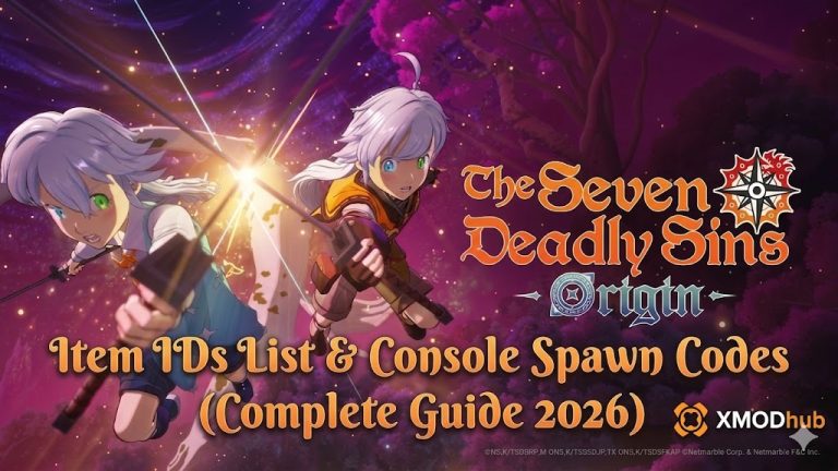 The Seven Deadly Sins: Origin Item IDs List & Spawn Codes: Weapons ...