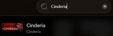 Cinderia search