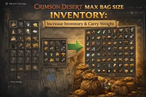 Crimson Desert : Taille maximale du sac - Comment augmenter l'inventaire et le poids de charge