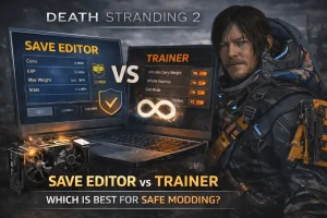 Death Stranding 2: Редактор сохранений против трейнера — что лучше для безопасного моддинга?