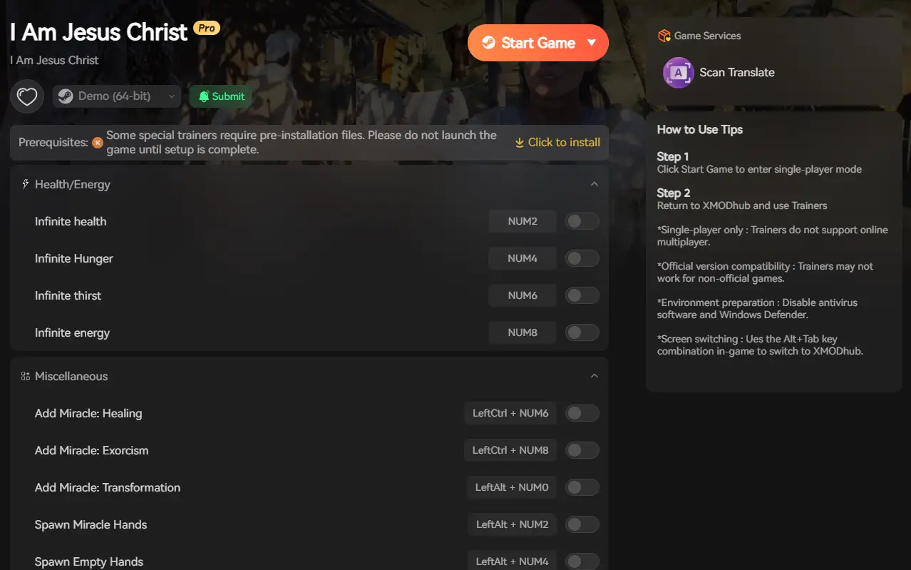 I Am Jesus Christ mods