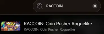 RACCOIN search