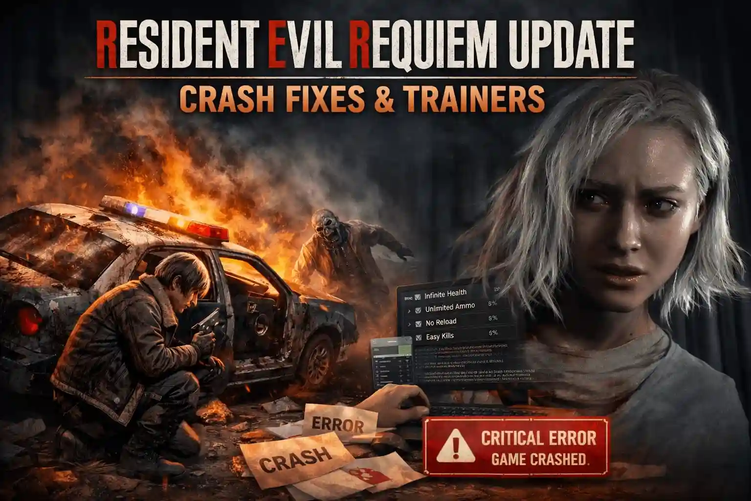 Resident Evil Requiem Update: Crash Fixes & Trainers