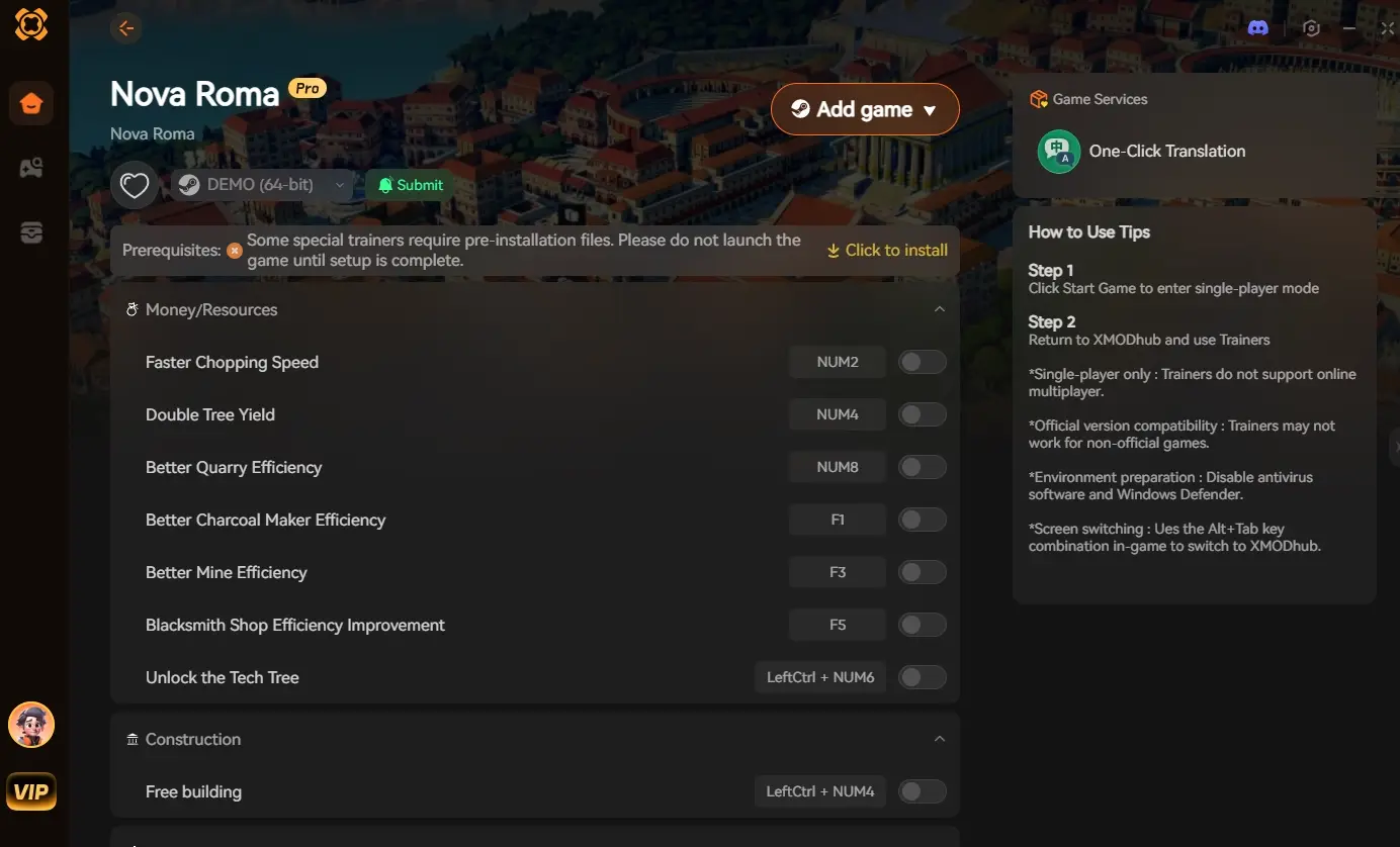 XMODHUB for Nova Roma