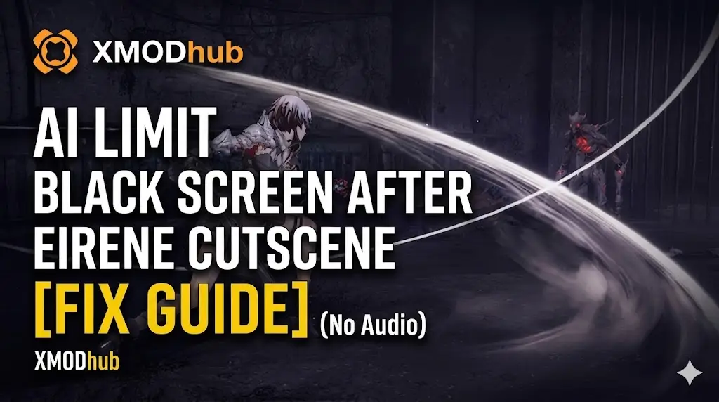 A blog cover image for a guide on how to fix the AI Limit black screen issue after the Eirene cutscene.
