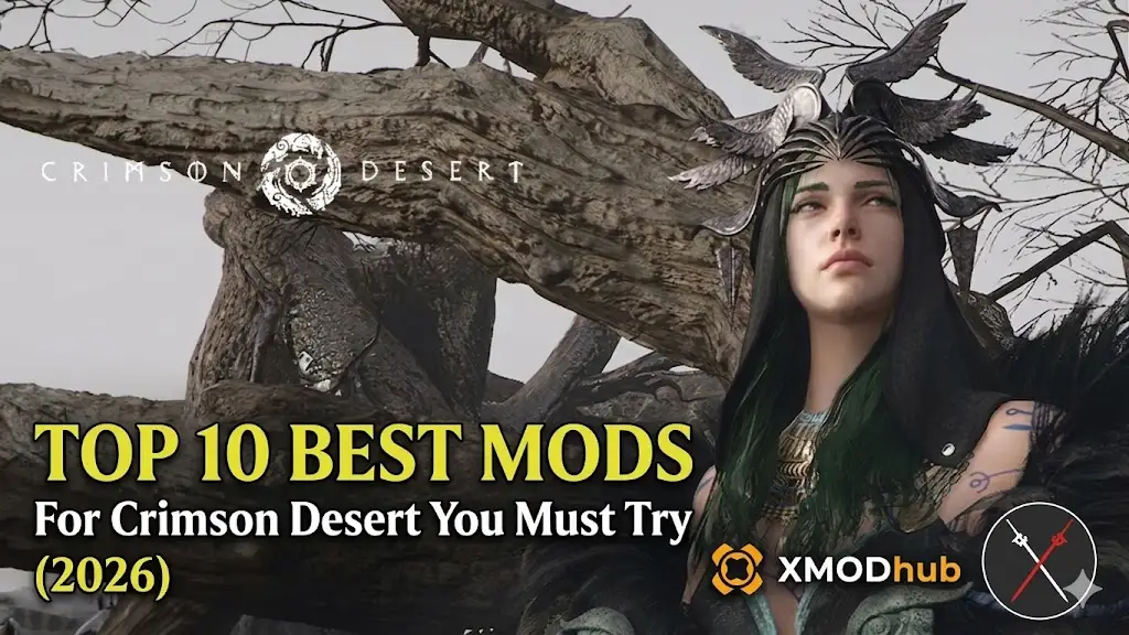 Guide cover for Top 10 Best Mods for Crimson Desert.