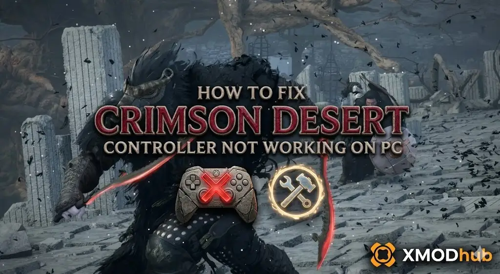 Feature image for a guide on how to fix controller issues in Crimson Desert on PC. 