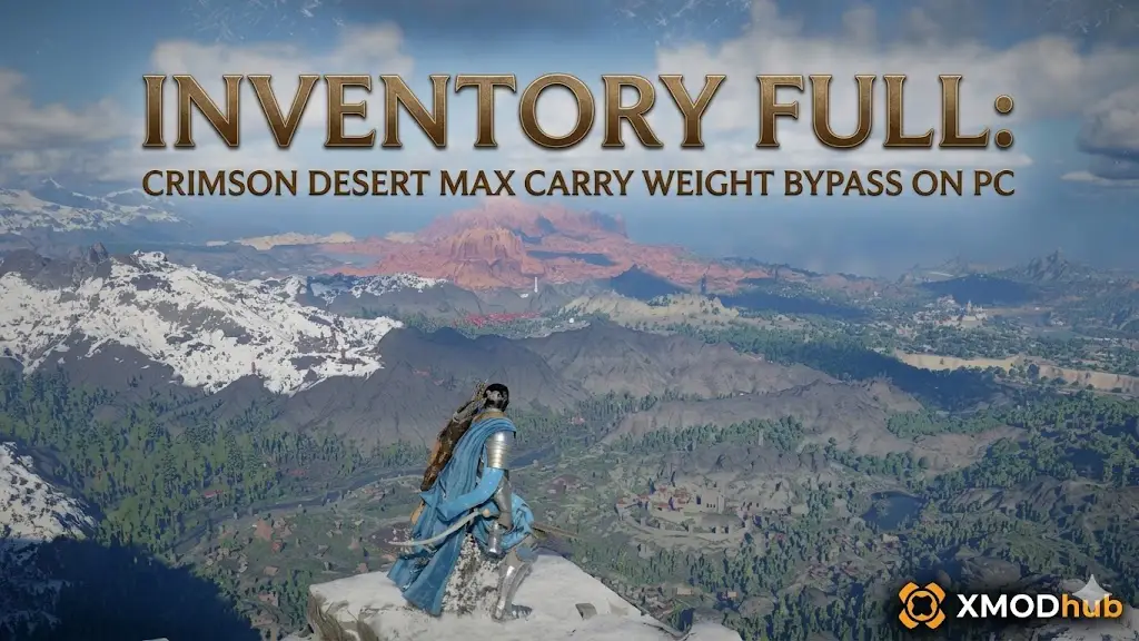 Banner graphic for a Crimson Desert game mod from XMODhub.