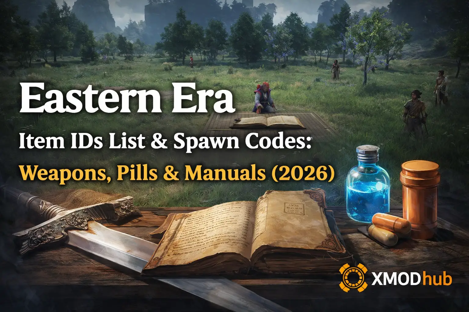 Eastern Era item IDs list spawn codes weapons pills manuals 2026 gameplay thumbnail