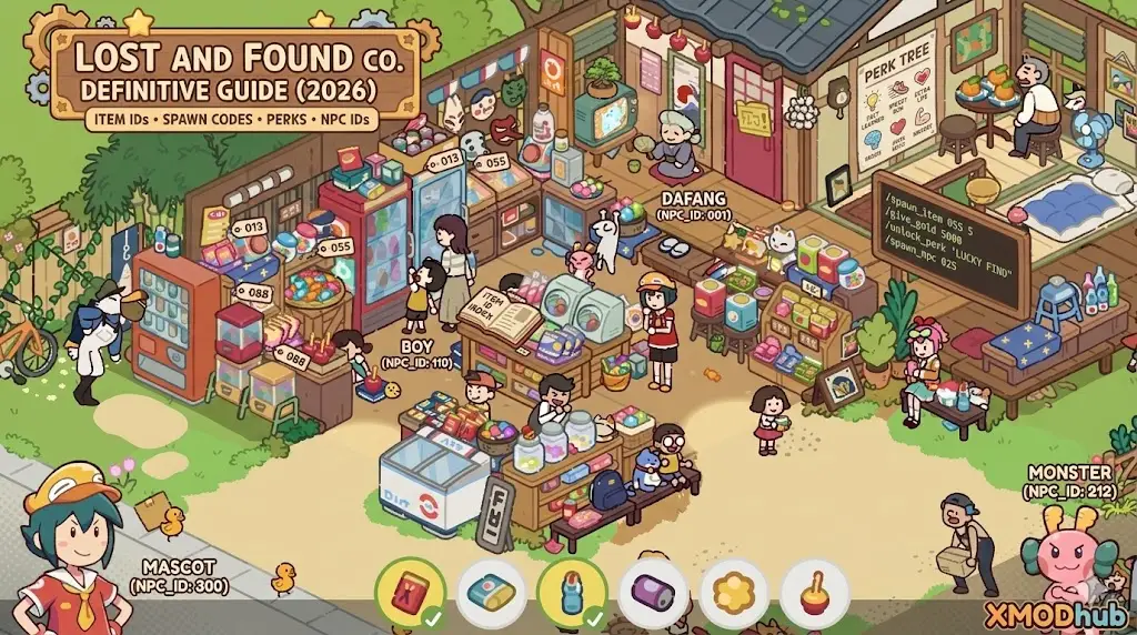 Lost and Found Co IDs and Codes Guide header by XMODhub