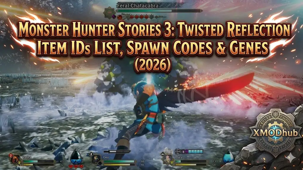 Monster Hunter Stories 3 item IDs and spawn codes guide.