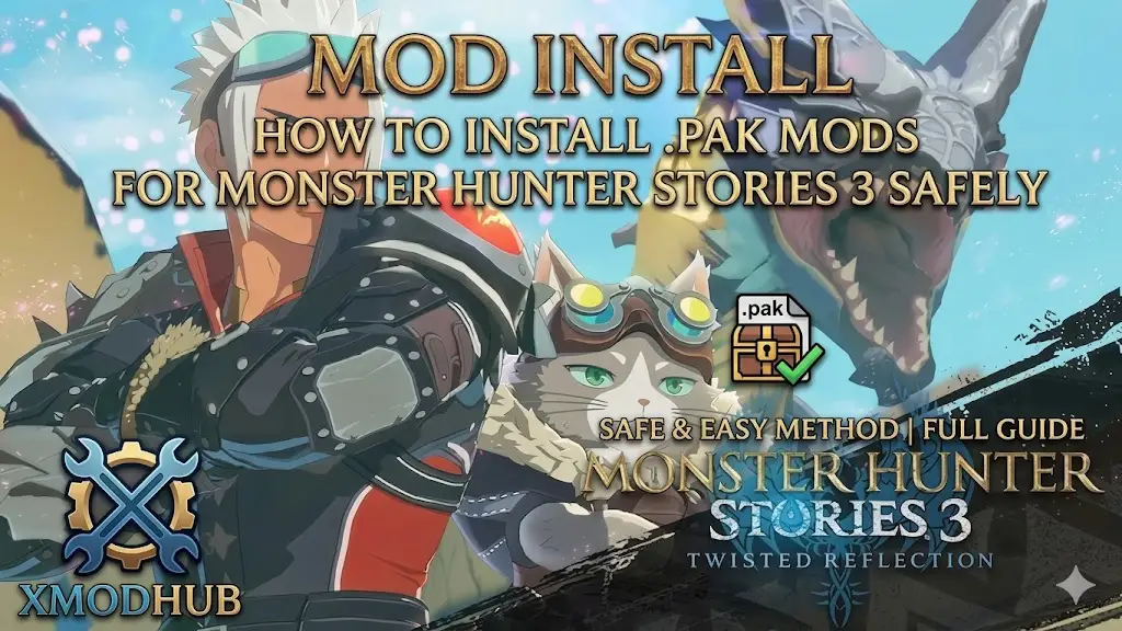 MHS3 .pak mod installation guide by XMODhub.