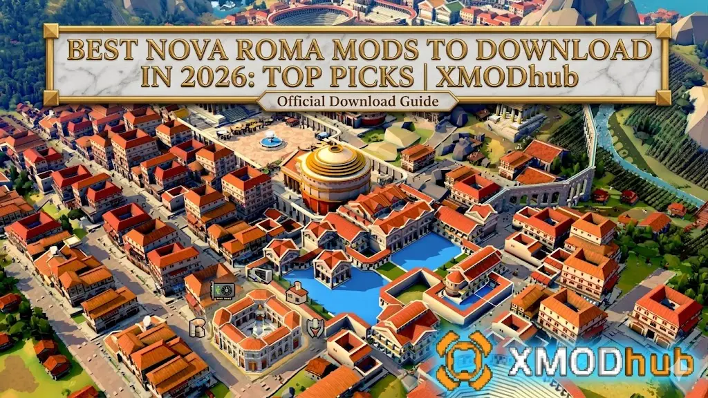Low-poly Roman city for Nova Roma mod download 2026.