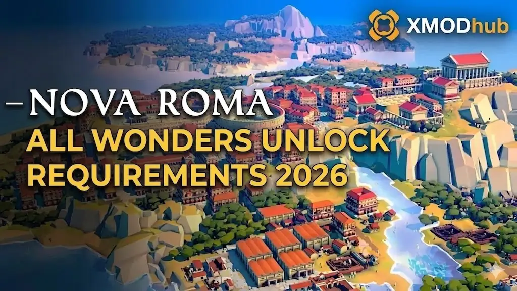 Nova Roma all wonders unlock requirements 2026 guide.