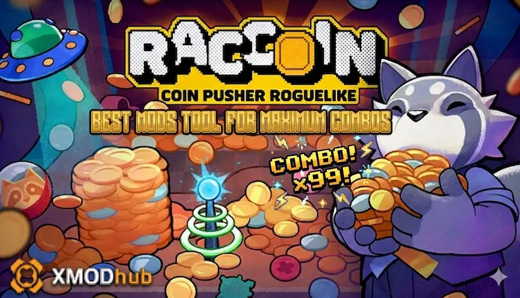 Raccoin best mods tool for maximum combos with xmodhub logo